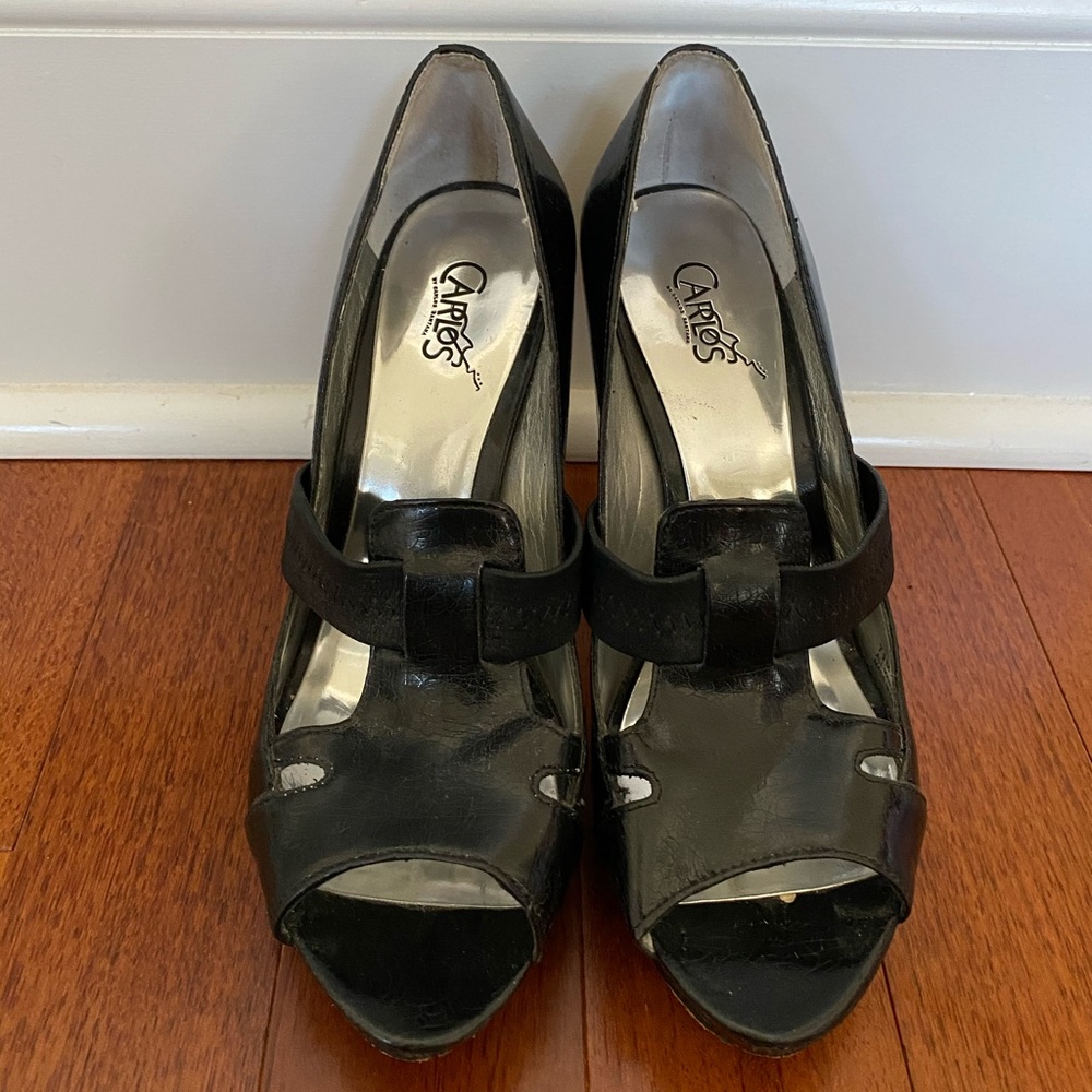 Black Platform Heels Size 7 1/2